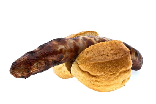 Bratwurst with rolls