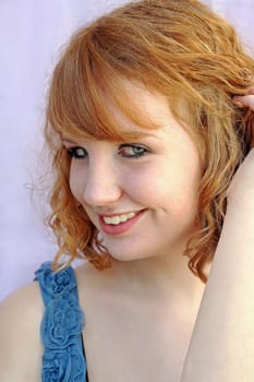 Sweet dimples when smiling