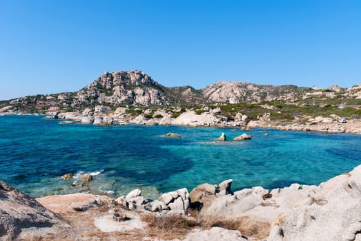 blue sea in the area Tegge on the island La Maddalena in Sardinia
