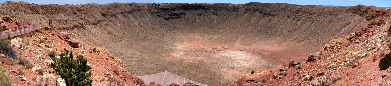 Panorama of Meteor crater in Arizona