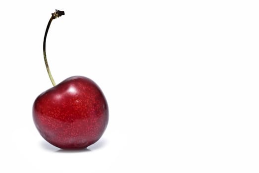 Fresh cherry isolated on a white background.
