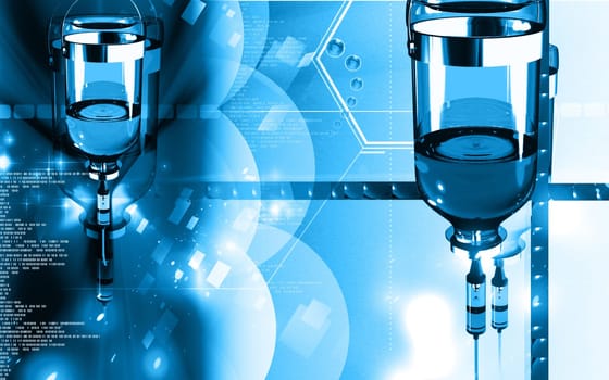Digital illustration of drip in colour background