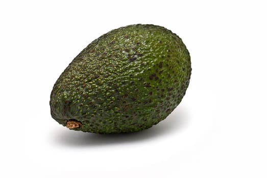 Fresh avocados isolated on a white background.