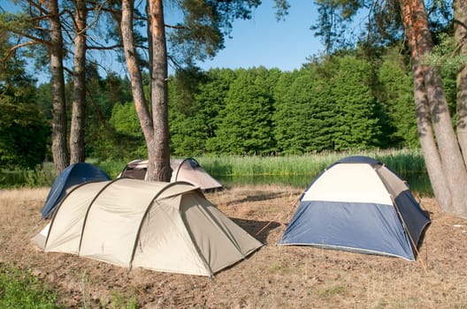Riverside tents
