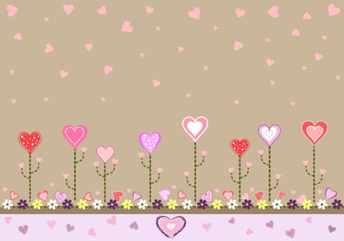 I love you card - vector illustration for the celebration of a special day.