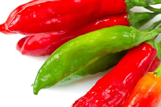 red and green chili