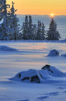 Sunset in the Alps