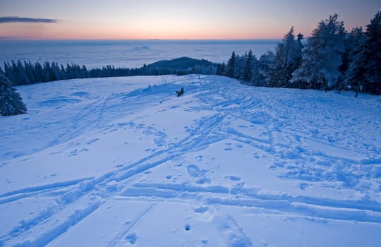 Evening on the mountain