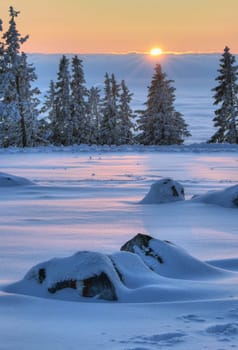 Sunset in the Alps