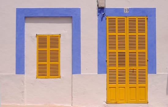 Yellow shutters