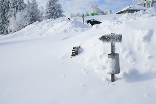 Snow in the Alps