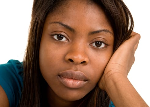 A portrait of a beautiful African American Lady