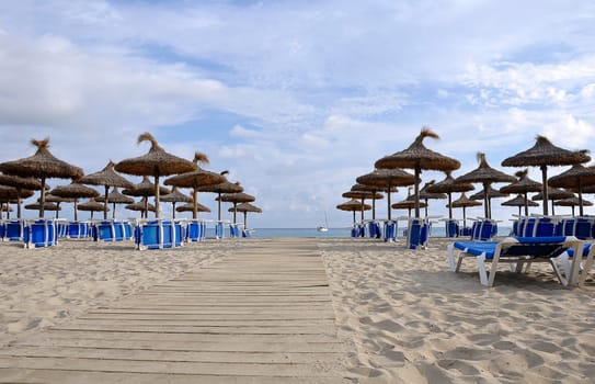Sandy beach in Mallorca