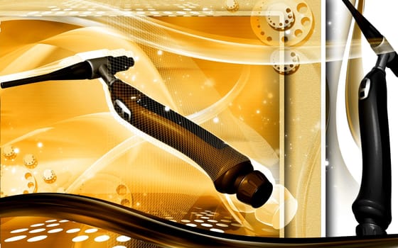 Digital illustration of weld craft in colour background