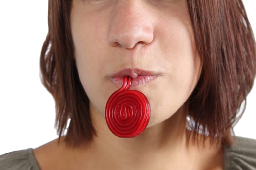 Girl with sweets