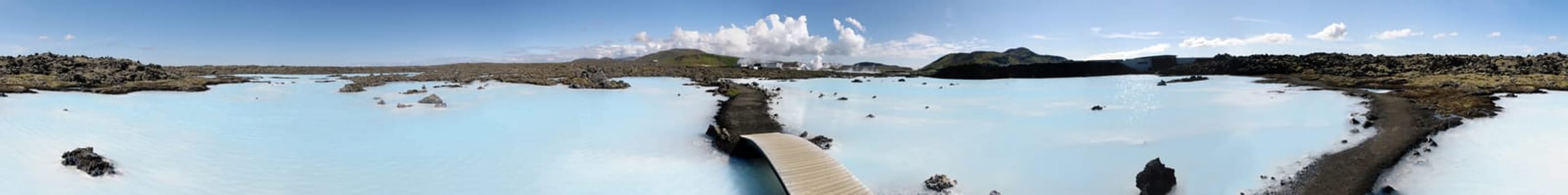 Overview of the Blue Lagoon in Iceland reykjavik