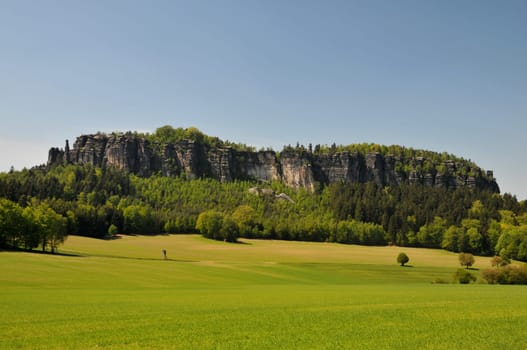 The Rfaffenstein with Barbarine in Saxon Switzerland
