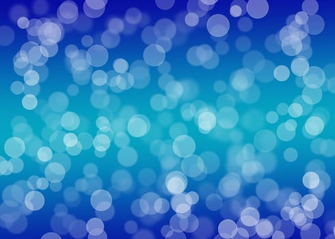 Light reflections blue abstract