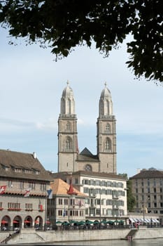 Grossmünster in Zurich,Switzerland