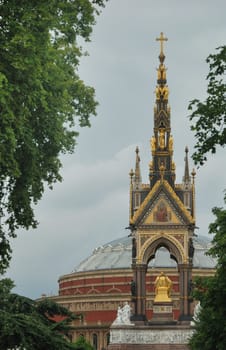 view of albert hall with albert hall memorial