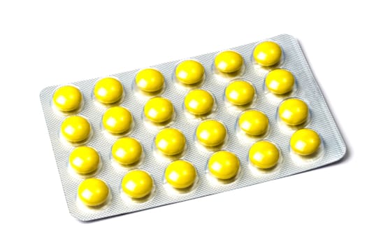 capsule or pill isolated on white background