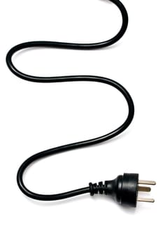 Electric plug isolated on the white background