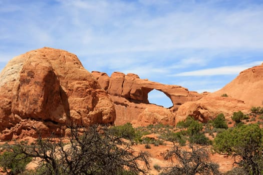 An arch in Arches National Park,Utah