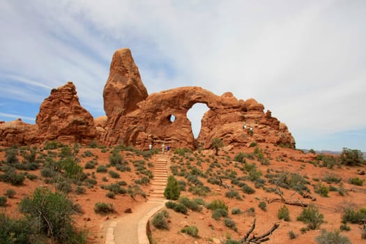 Turret Arch in Arches National Park,Utah