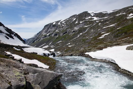 Mountain stream in Norway