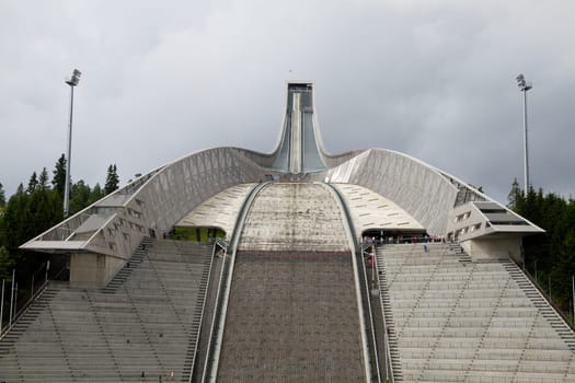 Ski jump at Holmenkollen in Oslo