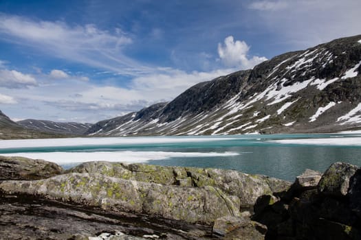 Glacial lake in Norway