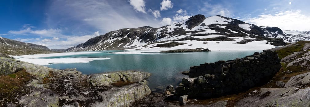 Mountain lake in Norway