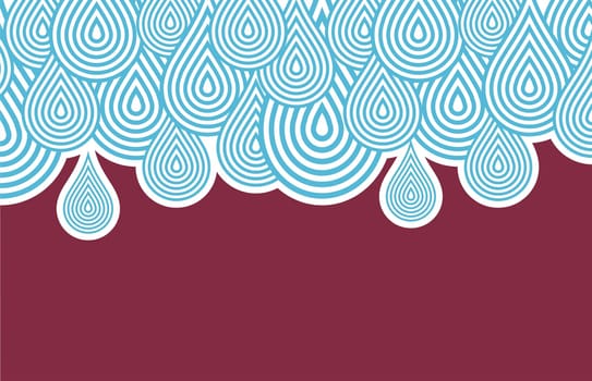 Background pattern with blue rain drops.