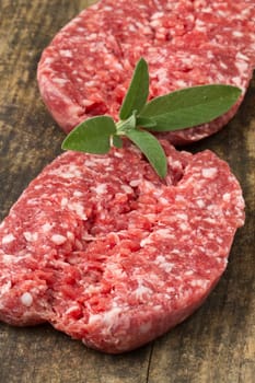 fresh sausage with sage and rosemary