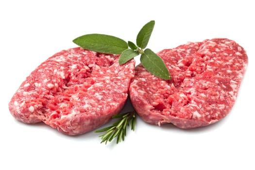 fresh sausage with sage and rosemary