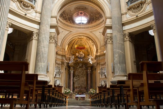intern of basilica di Superga Church