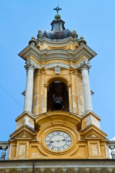 The baroque Basilica di Superga church on the Turin hill, Italy