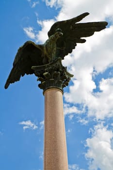 King Umberto I monument (year 1903) at Superga hill, Turin