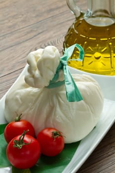 soft cheese filled with butter
