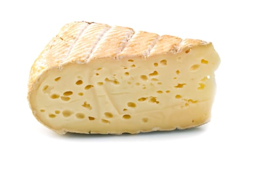 italian cheese isolated on white background