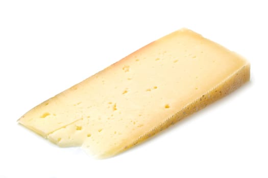 italian cheese isolated on white background