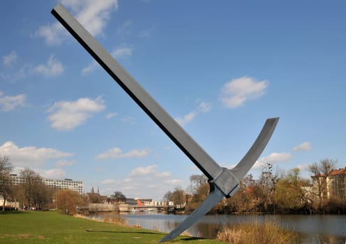 On the riverbank