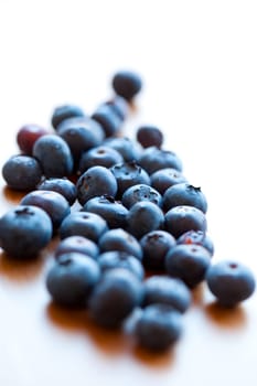 Close-up of delicious blueberries. Studio shot.