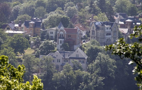 View from the Wartburg to Eisenach
