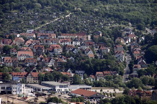View from the Wartburg to Eisenach