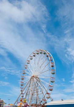 Ferris Wheel on Central Pier Blackpool under a summer sky