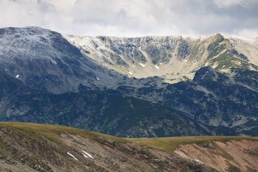 mountain landscape in Parang Mountains in Romania