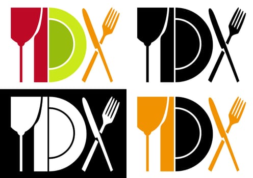 Place setting abstract