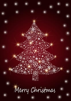 Christmas tree traditional without isolated without background