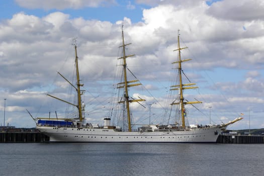 Gorch Fock in the harbor